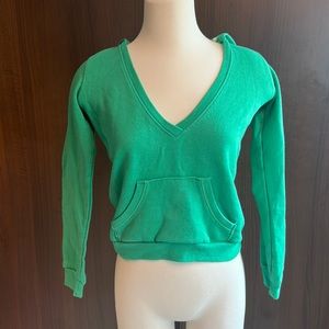 Soffe green long sleeve hoodie